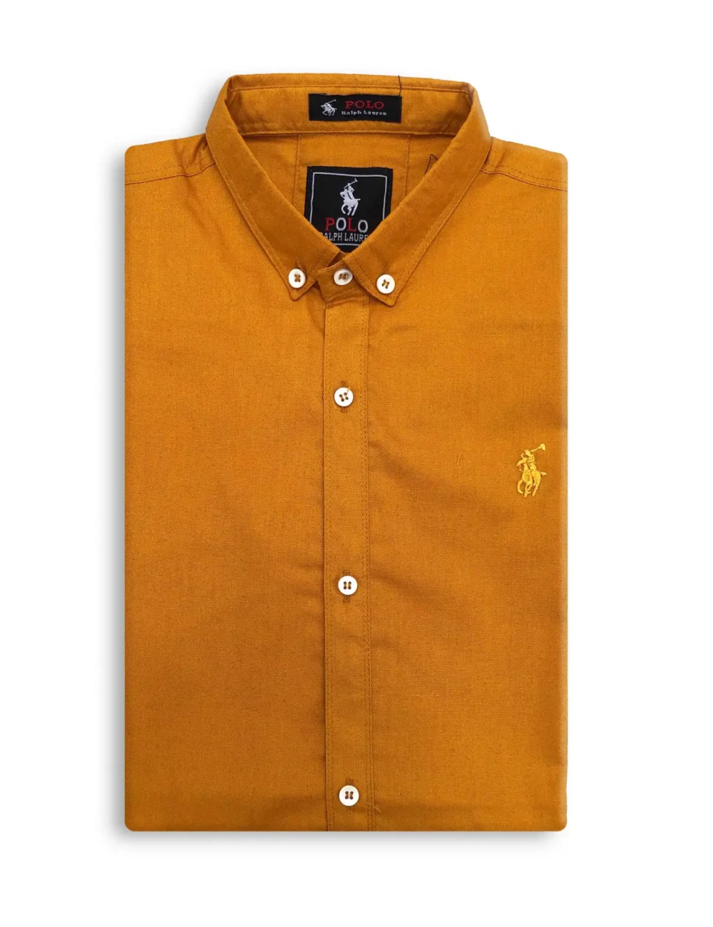 Mustard yellow shirt for men