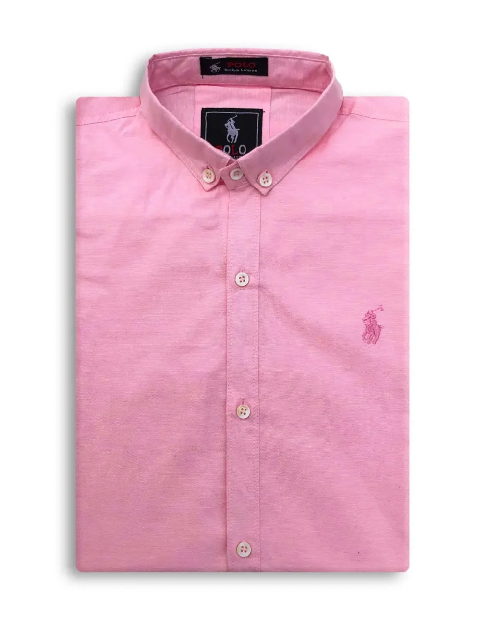 pink casual shirt with the white plain background